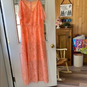 Max Edition Coral Floral Maxi Dress